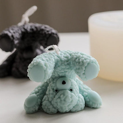 Teddy Bear Candle-Making Silicone Mold Kit with Dome Design