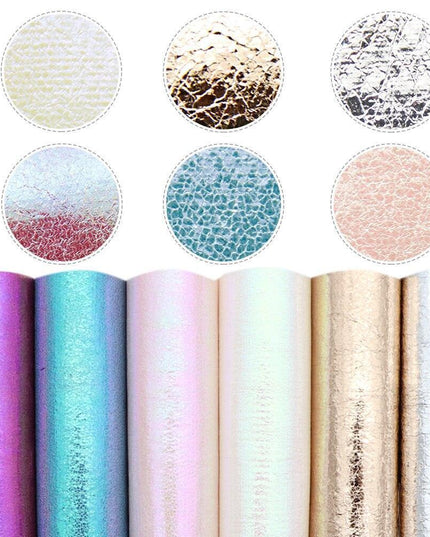 Sparkling Faux Leather DIY Craft Kit: Shimmering Fabric Collection for Creative Projects