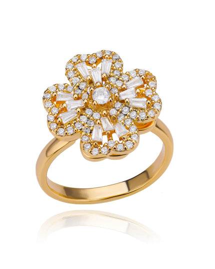 Elegant Four-Leaf Clover Stainless Steel Rings - A Touch of Luck and Style