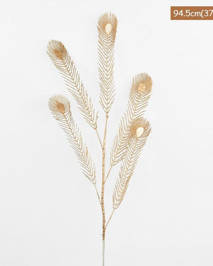 Radiant Golden Faux Botanicals for Home Décor and Celebrations