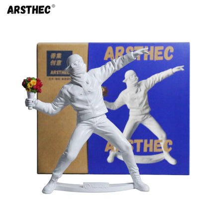 Urban Expressionist Banksy-Style Large Resin Sculpture - Modern Home Accent & Thoughtful Gift Idea