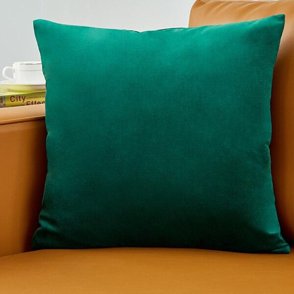 Plush Golden Velvet Pillow Cover Set - Perfect for Home, Vehicle, and Office Elegance