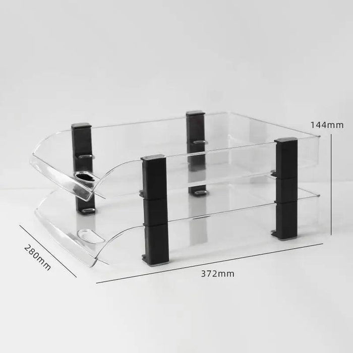 Multi-Layered A4 File Organizer and Bookshelf - Essential Office Storage Solution
