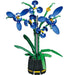 Blue Phalaenopsis Potted Plants DIY Building Kit for Elegant Home Decor