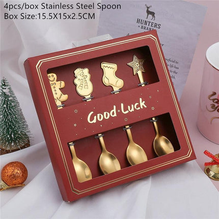 Joyful Holiday Spoon Set for Festive Dining