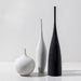 Elegant Black and White Handmade Ceramic Vase