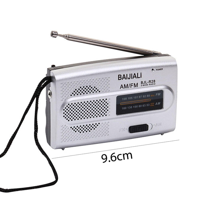 Portable Radio Player for Seniors - Compact MP3 Music Player with USB Charging and FM Radio