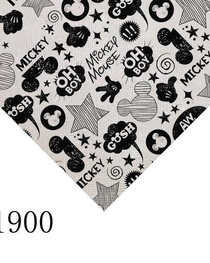 Cartoon-Themed PVC Leather Craft Sheet - Durable and Versatile Material for Creative Use