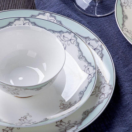 Opulent European Botanica Dining Ensemble - Exquisite Tableware for Memorable Gatherings