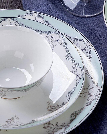 Opulent European Botanica Dining Ensemble - Exquisite Tableware for Memorable Gatherings