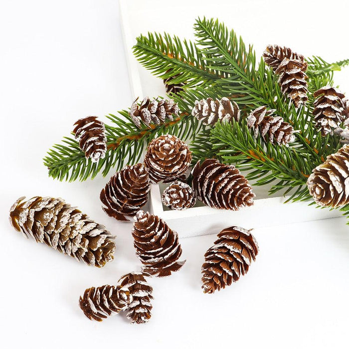 Lifelike Pine Cone Christmas Decor Set for Festive Home Decor
