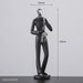 Elegant Handcrafted Resin Abstract Figure Statue for Modern Home Decor
