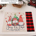 Joyful Christmas Gnome Chair Cover - Festive Holiday Season Decoration