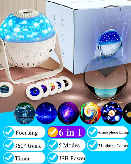 Celestial Dreamscape LED Star Projector - Illuminate Your World with Cosmic Light