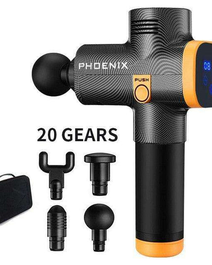 Phoenix A2 Deep Tissue Percussion Massager Set with Custom Speed Settings and Attachments
