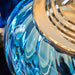 Luxury Botanica Gradient Sapphire Blue Glass Vase