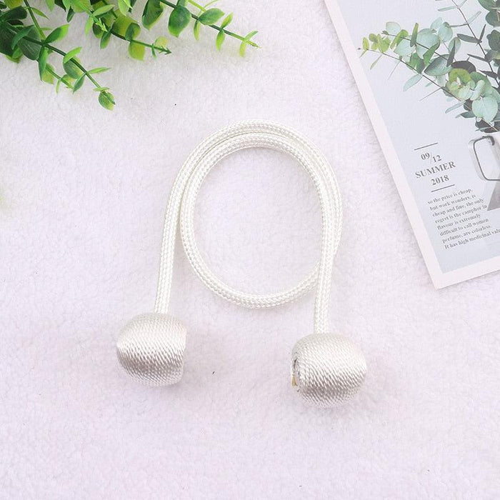 Chic Magnetic Ball Curtain Tieback Set