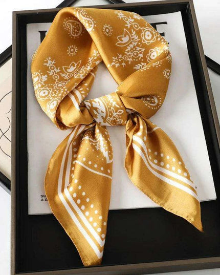 Elegant Leopard Print Silk Scarf - Premium Women's Fashion Accessory