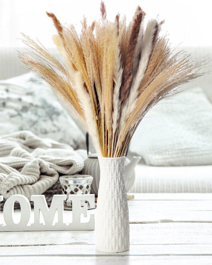 Elegant Dried Floral Arrangement with Pampas Grass - Ideal for Home Decor and Special Occasions