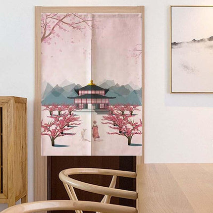 Elegant Japanese Noren Curtain: Premium Polyester Door Decor for a Stylish Upgrade