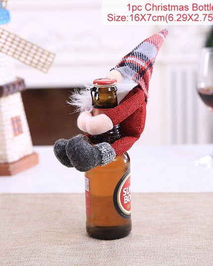 Holiday Cheer Wine Bottle Dress: Celebrate in Festive Elegance