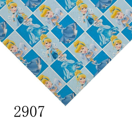 Vibrant Cartoon Character Synthetic Leather Crafting Sheet - A4 Size