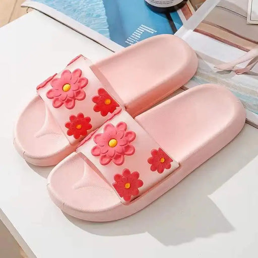 Floral Summer Slides for Women: Stylish Comfort for Indoor and Outdoor Relaxation