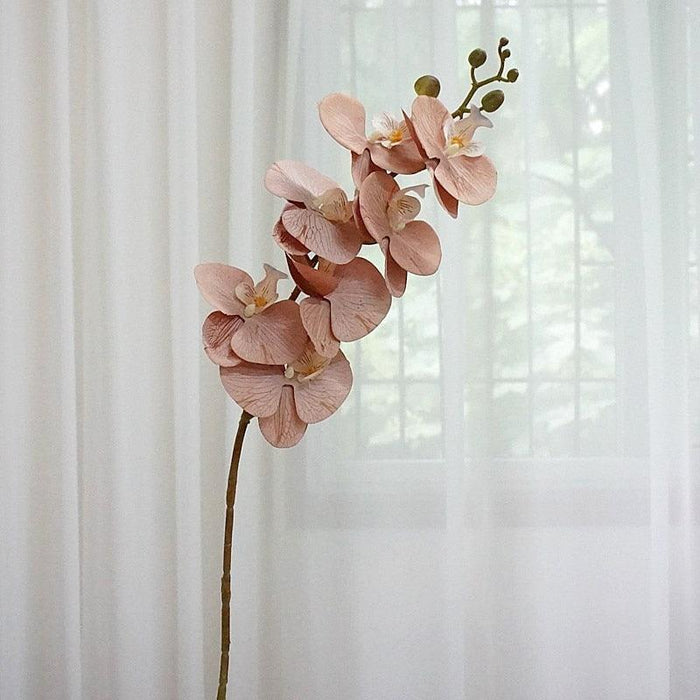 7-Head Silk Orchid Branch: Exquisite Seasonal Home Decor Piece