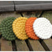 Elegant Round Wool Felt Coasters - Stylish Surface Protection Set