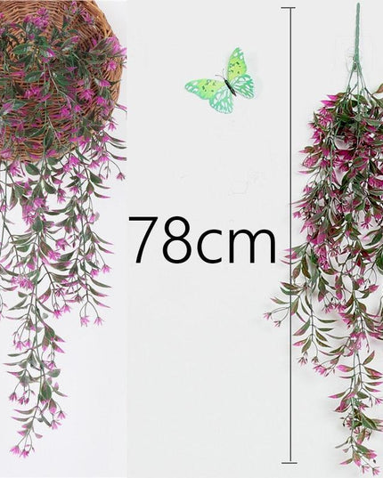Lifelike Hanging Floral Arrangement for Home and Garden Decor
