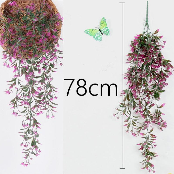 Enhance Your Living Space with Lifelike Artificial Hanging Floral Decor