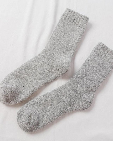 Elegant Men's Winter Wool-Rabbit Socks - Cozy Warmth and Style
