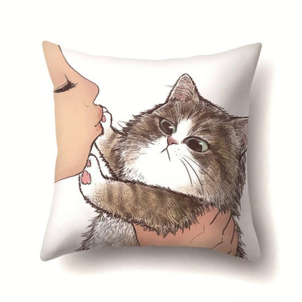 Pawsitively Adorable Cat Lover's Pillowcase