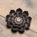 Zen Lotus Alloy Incense Burner with Waterfall Effect: Tranquil Aromatherapy Elegance
