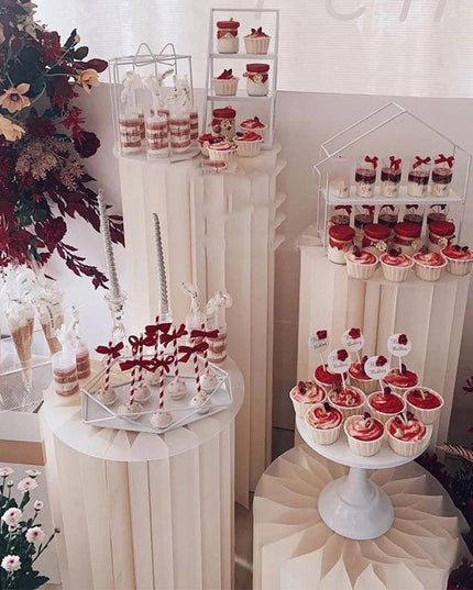 Luxury Wedding Display Pedestal: Circular Stand for Elegant Celebrations