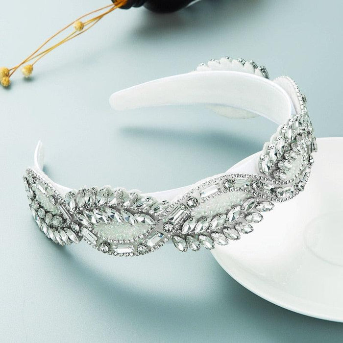 Sparkling Botanica Rhinestone Hair Hoops: Luxurious Hair Accessories for Stylish Women and Teens