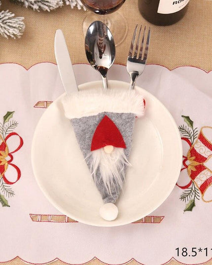 Whimsical Gnome-Themed Christmas Chair Cover - Festive Home Accent