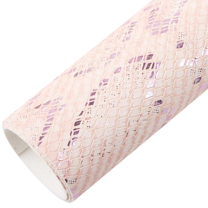 Elegant Pearl Striped Synthetic Leather Sheet: Enhance Your Creative Endeavors