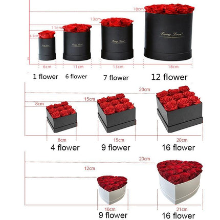 Eternal Romance Rose - Heart-Shaped Forever Floral Display