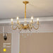 Luxurious American Crystal Golden Chandelier - Modern Lighting for Your Home or Business