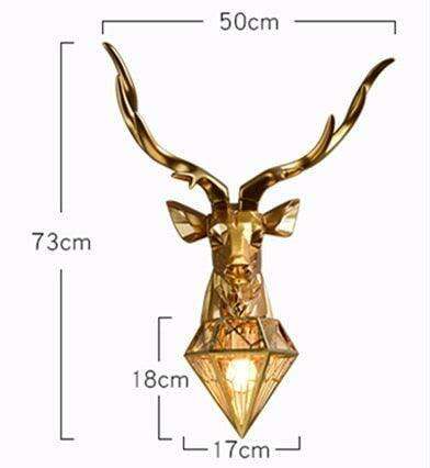 Elegant LED Deer Head Wall Sconce in Gold/Silver - Transform Your Home Ambiance