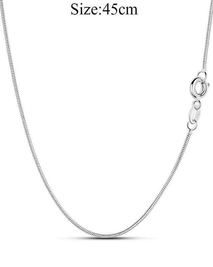 Elegant Customizable 925 Silver O Pendant Necklace for Women - Essential Minimalist Accessory