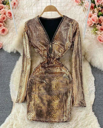 Chic Leopard Print Bodycon Dress - Autumn 2022 Luxe Essential