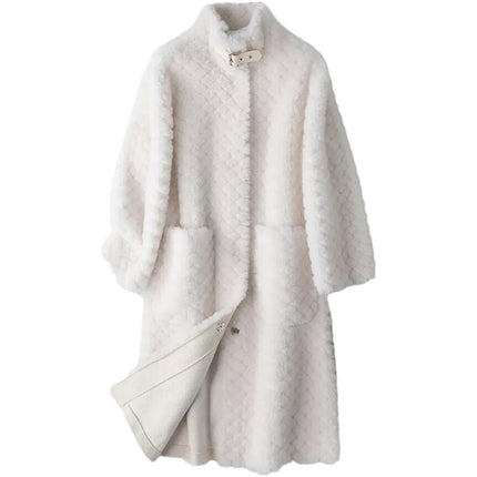 Luxurious Women's Wool Fur Overcoat: The Ultimate Blend of Style and Warmth