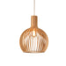 Scandinavian Style Wooden Pendant Lamp in Natural White and Black