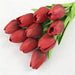 Tulip Elegance Collection: Set of 10 Realistic Faux Flowers