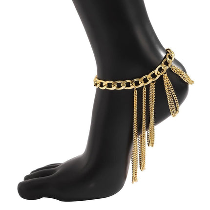Stylish Layered High Heel Charm Anklet for Fashion Enthusiasts