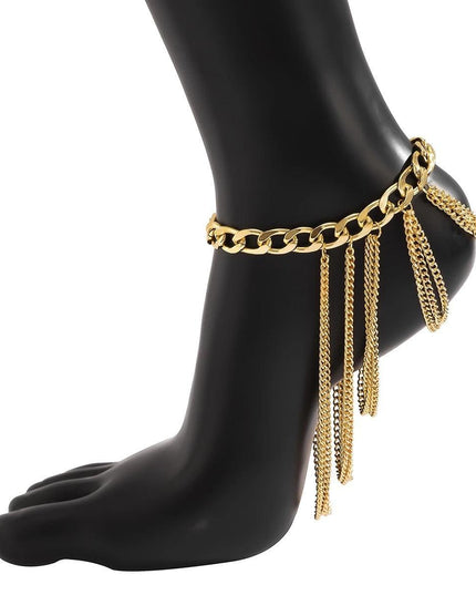 Stylish Layered High Heel Charm Anklet for Fashion Enthusiasts