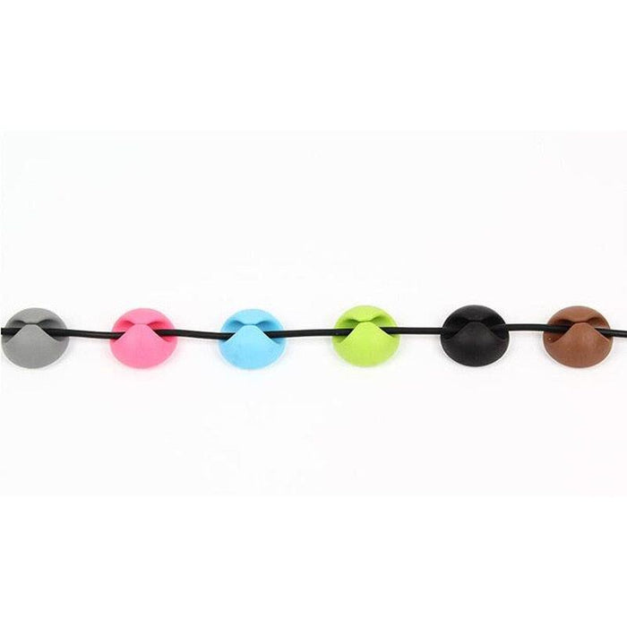 Silicone Cable Organizer Set: 5-Pack for Tangle-Free Management