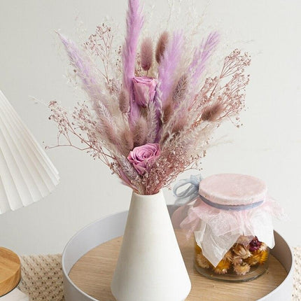 Charming Floral Bunny Tail Decor Ensemble